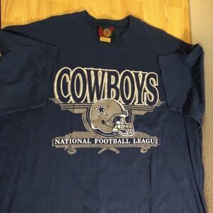 Vintage 90s Dallas Cowboys Helmet Logo T-Shirt
